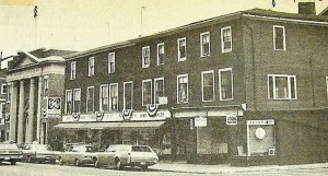 5bank-before The buildings next to the Five Cents Savings Bank in downtown Newburport that were demolished in 1972 to make way for a drive though addition.