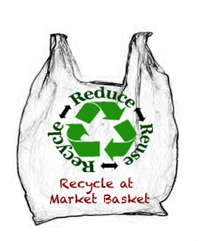 Plastic bag with Recycle sign logo and words REDUCE REUSE RECYCLE