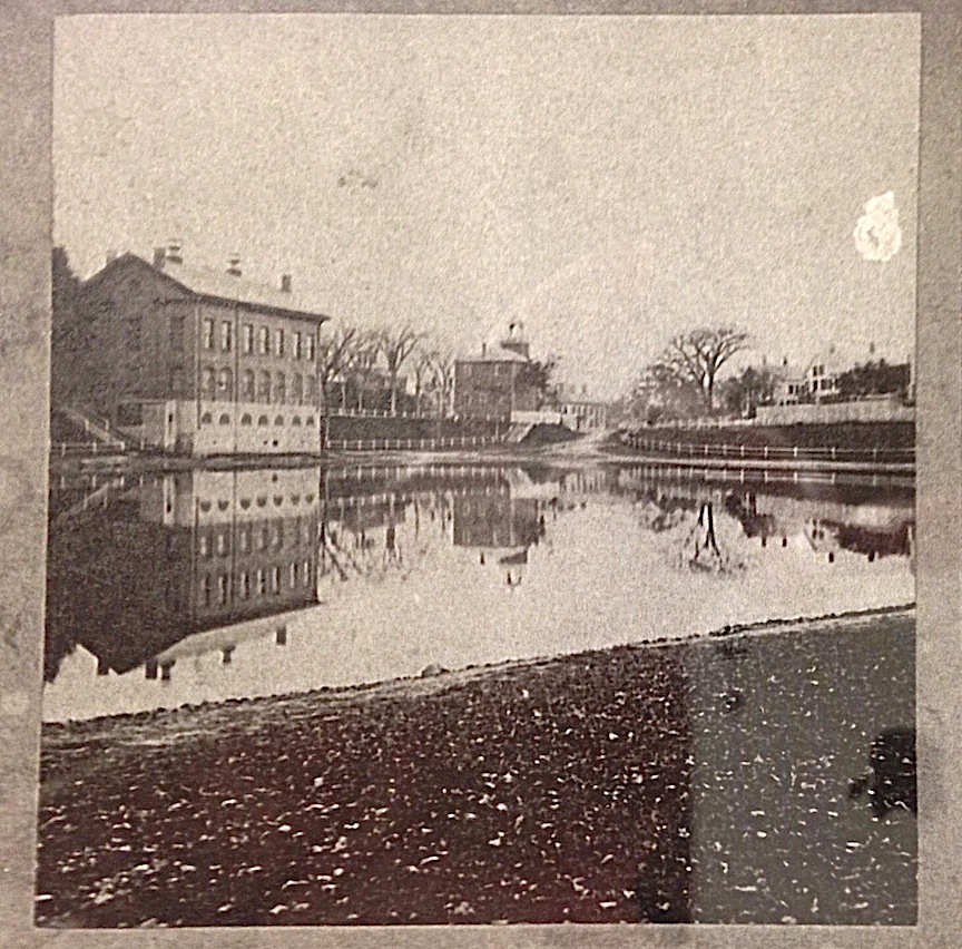 The back of the 1796 School house, courtesy of the Archival Center, the Newburyport Public Library.