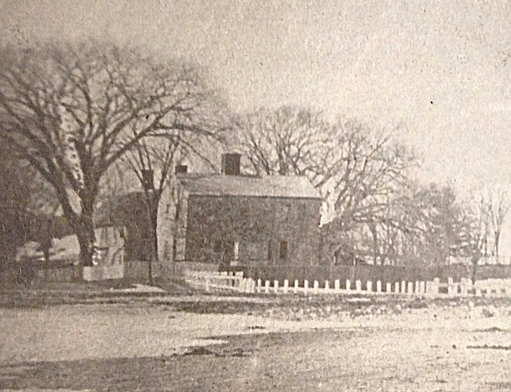 Stephen Hooper's two-story, center-chimney house, detail courtesy of the Archival Center at the Newburyport Library