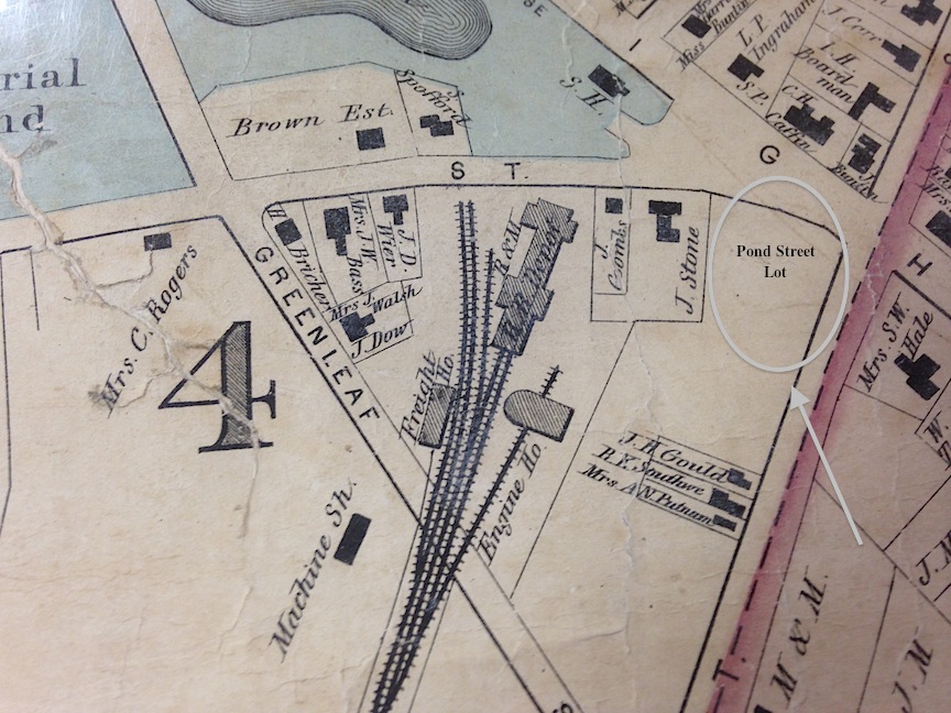 Detail of the 1872 map