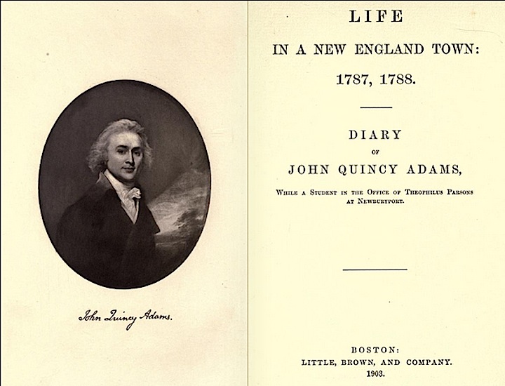 The Diary of John Quincy Adams